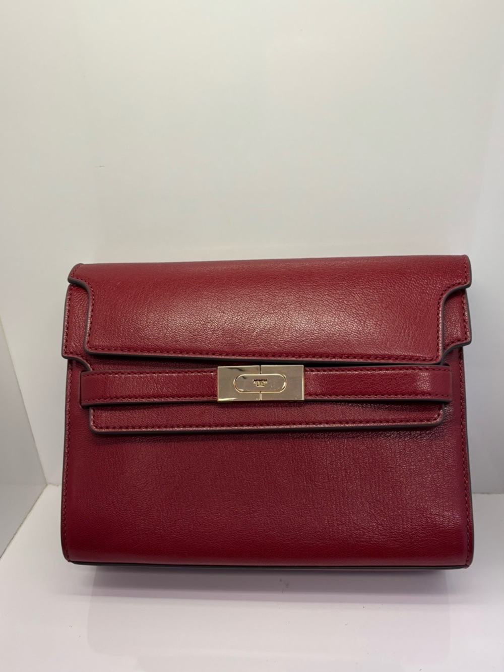 Lee Radziwill Classic Red Leather Flap Crossbody Bag